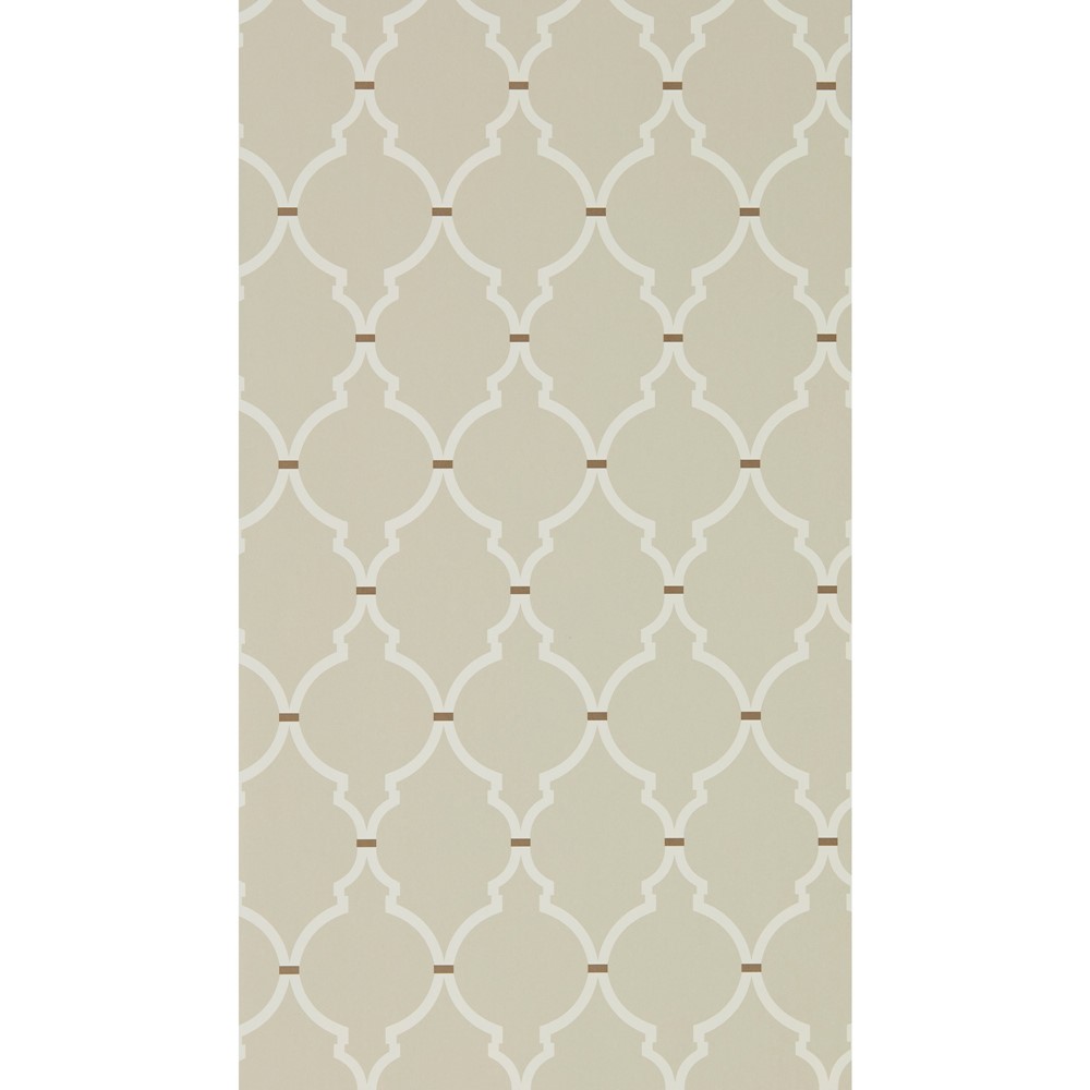 Empire Trellis Wallpaper 216337 by Sanderson in Linen Cream